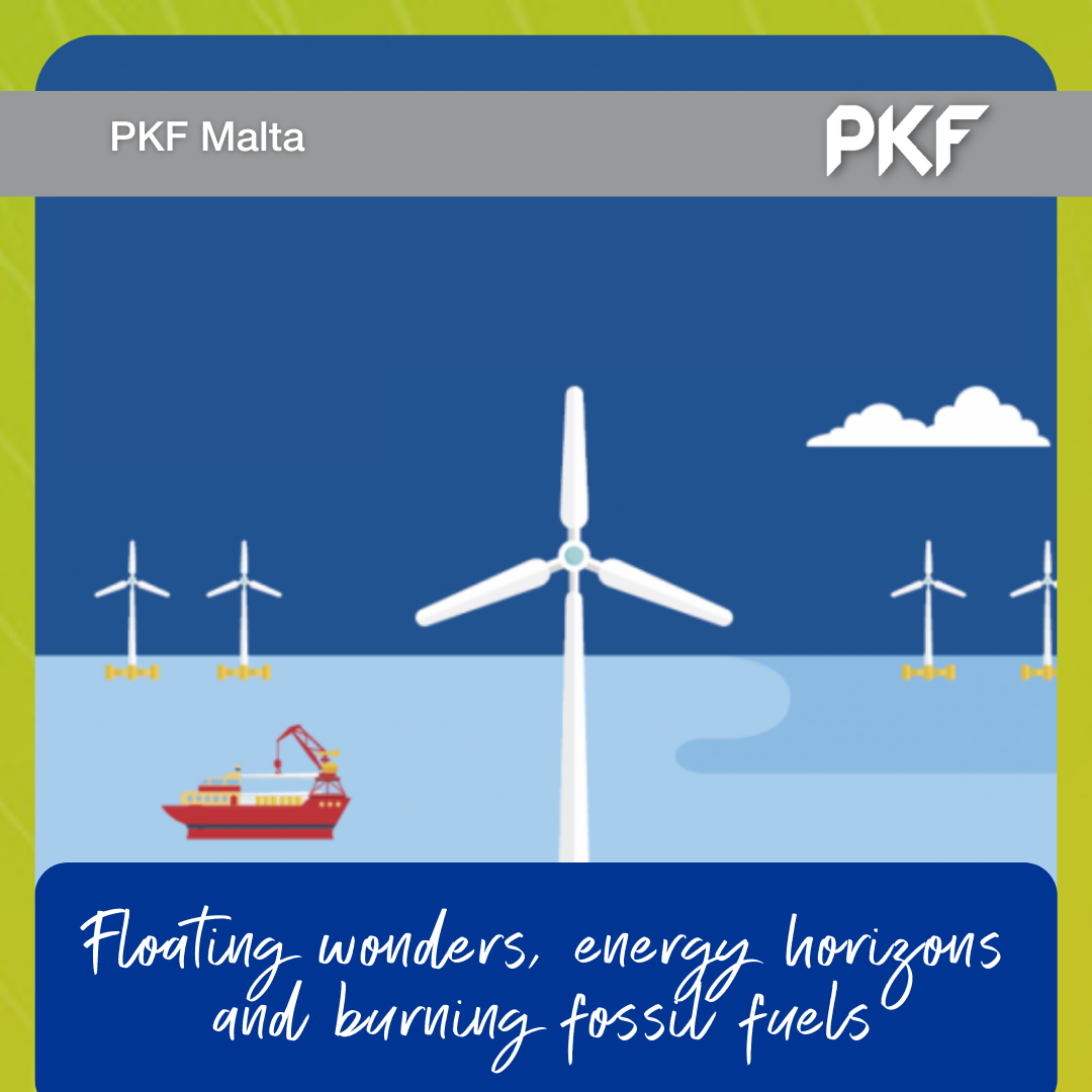 Floating wonders, energy horizons and burning fossil fuels