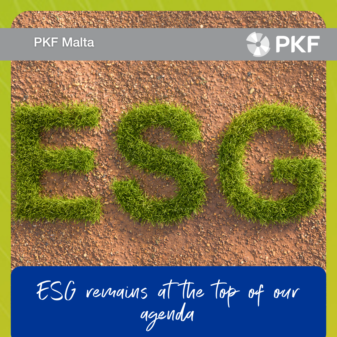 ESG remains at the top of our agenda
